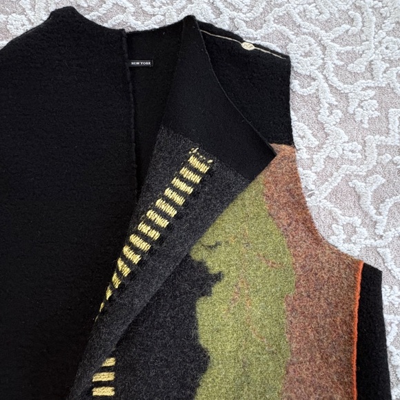 Mina Norton Felted Wool Long Vest - Picture 9 of 15